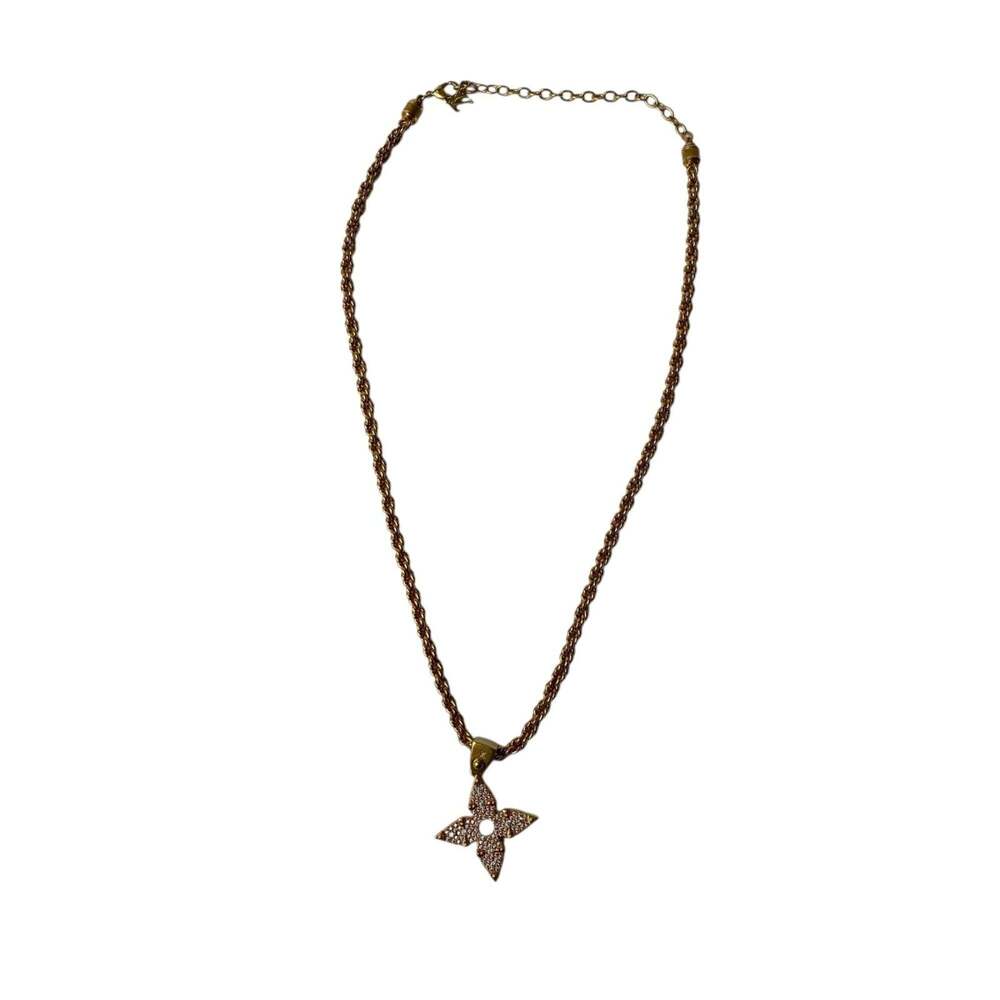 LOUIS VUITTON Gold Necklace - Picture 3 of 9